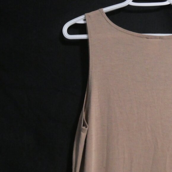 VENUS | large | Beige Sleeveless Maxi Dress | Slit Bottom Side | Preloved - Picture 8 of 14